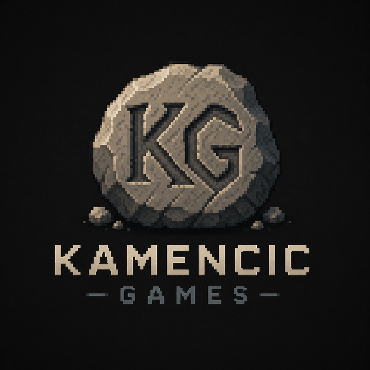 Kamencic Games KG stone logo